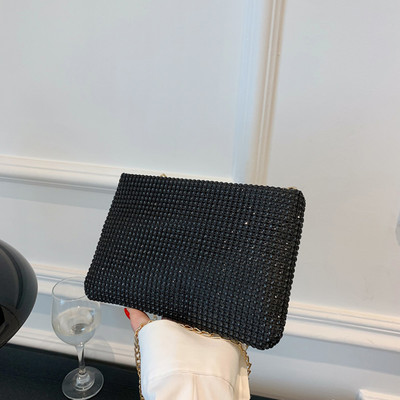 Moodne teemandid õlakott Naiste kividega pulmapidu kett Sidur telefonikott naistele stiilne disainiga käekott