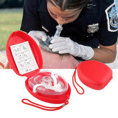 Esmaabimask päästmiseks CPR mask Elustaja ühesuunaline klapp CPR näokaitse ellujäämismask Autobussi ellujäämisvarustus
