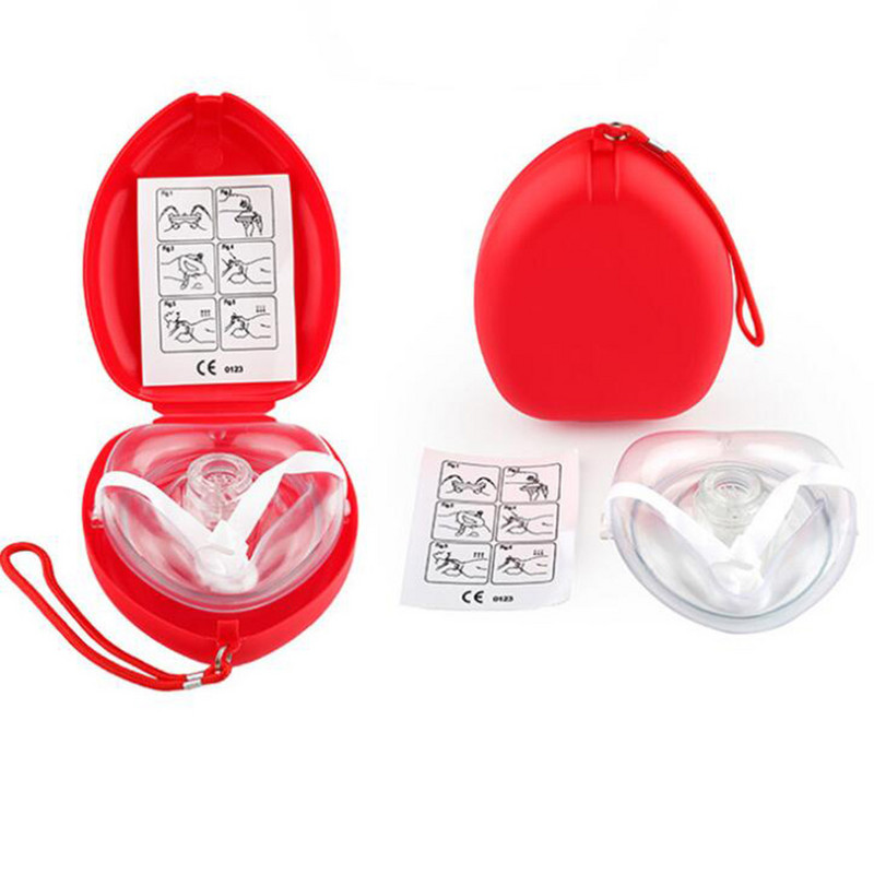 Μάσκα πρώτων βοηθειών έκτακτης ανάγκης Rescue CPR Mask Resuscitator Μονόδρομη Βαλβίδα CPR Face Shield Survival Training Mask Car Bus Survival Gear