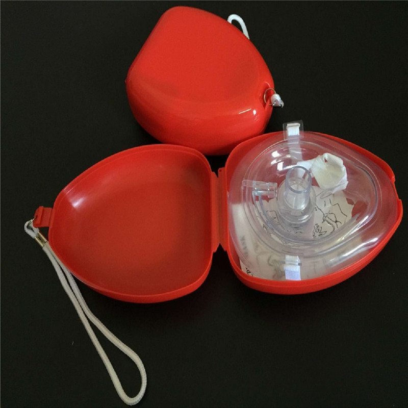 Μάσκα πρώτων βοηθειών έκτακτης ανάγκης Rescue CPR Mask Resuscitator Μονόδρομη Βαλβίδα CPR Face Shield Survival Training Mask Car Bus Survival Gear