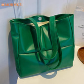 Дамска PU кожена ватирана чанта за през рамо, дизайнерска чанта за 2022 г., модна дамска решетка, луксозни чанти с голям капацитет