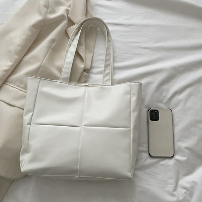 Дамска PU кожена ватирана чанта за през рамо, дизайнерска чанта за 2022 г., модна дамска решетка, луксозни чанти с голям капацитет