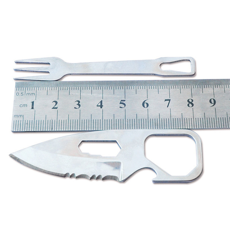 2022. aasta UUS kaasaskantav grillnuga kahvel EDC ohutus esmaabi välitingimustes mõeldud multifunktsionaalne tööriistakaart telkimise ellujäämisvarustus