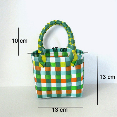 SMOOZA armas PVC naiste ämbrikott Canday väike kootud käekott Plastikust köögiviljade korvkotid Basket rannakotid 2022 moekotid