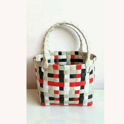 SMOOZA armas PVC naiste ämbrikott Canday väike kootud käekott Plastikust köögiviljade korvkotid Basket rannakotid 2022 moekotid