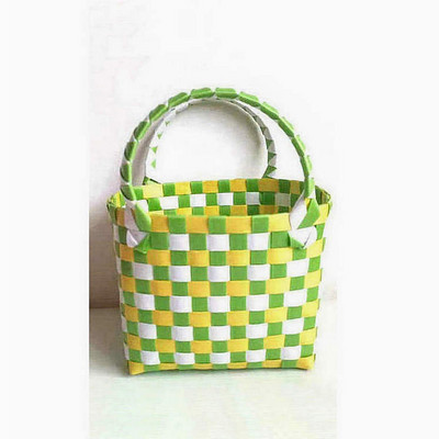 SMOOZA armas PVC naiste ämbrikott Canday väike kootud käekott Plastikust köögiviljade korvkotid Basket rannakotid 2022 moekotid