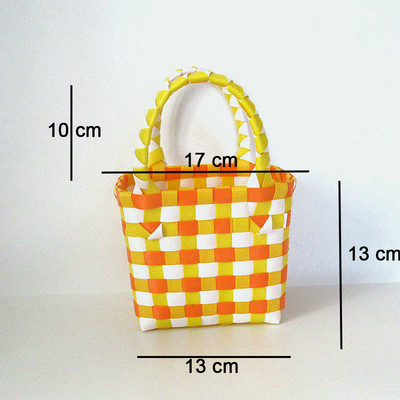 SMOOZA armas PVC naiste ämbrikott Canday väike kootud käekott Plastikust köögiviljade korvkotid Basket rannakotid 2022 moekotid