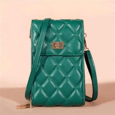 2023 Uus Mini Crossbody multifunktsionaalne õlakott Rahakott PU nahast rahakott Mobiiltelefoni kott kett tasku rombvõre