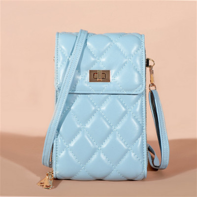 2023 Uus Mini Crossbody multifunktsionaalne õlakott Rahakott PU nahast rahakott Mobiiltelefoni kott kett tasku rombvõre