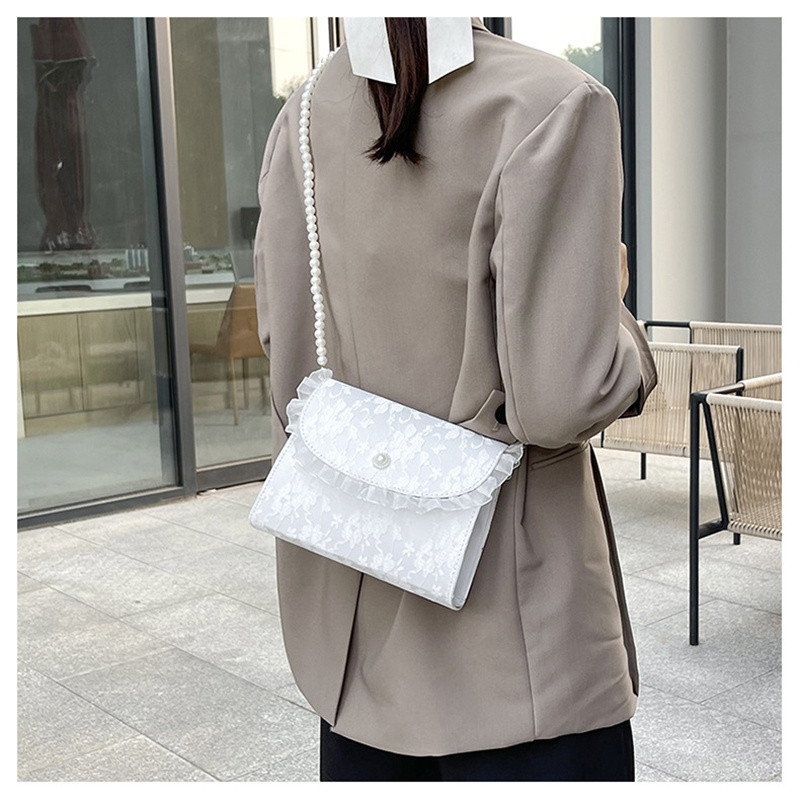 Τσάντες ρετρό χιαστί Γυναικείες Vintage Δαντέλα Μαργαριτάρι Γυναικεία Τσάντα ώμου Γυναικεία τσάντα Clutch Τσάντες Sac Femme