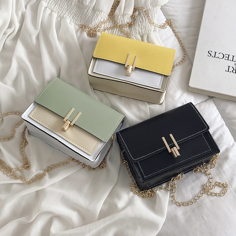 Γυναικείες τσάντες ώμου Κορεατική έκδοση του The Messenger Bag Γυναικεία αλυσίδα Wild Shoulder Bags Δερμάτινες τσάντες πορτοφολιού Καλοκαίρι 2023