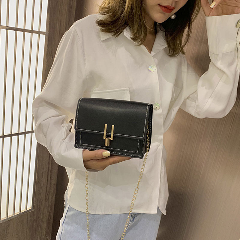 Γυναικείες τσάντες ώμου Κορεατική έκδοση του The Messenger Bag Γυναικεία αλυσίδα Wild Shoulder Bags Δερμάτινες τσάντες πορτοφολιού Καλοκαίρι 2023