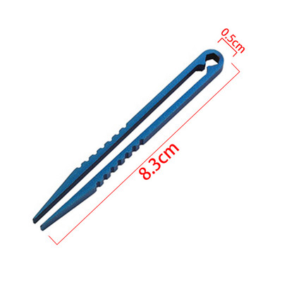 Освобождаващ се от ръжда спасителен инструмент за спешни случаи на открито титаниева пинсета EDC скоба щипка щипка ръкохватка хванете треска премахване на косми пинцет комплект за първа помощ