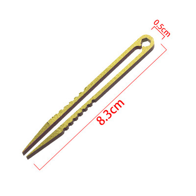 Освобождаващ се от ръжда спасителен инструмент за спешни случаи на открито титаниева пинсета EDC скоба щипка щипка ръкохватка хванете треска премахване на косми пинцет комплект за първа помощ