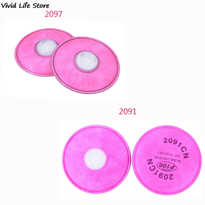 1 чифт/2 бр. 2097/2091 филтър за твърди частици P100 за 3M 6200/6800/7502 Schilderen Spray Industrie Stofmasker Nieuwe