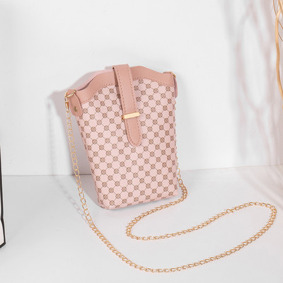 Karirane kožne torbe za nošenje preko ramena Ženske dizajnerske luksuzne metalne trake s lančićima Torba na remen Ležerna svestrana torba na rame Vintage