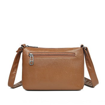 Дамска чанта Нова реколта Crossbody ретро чанта през рамо Дамски чанти от PU кожа Моден ежедневен пакет за дамски модни чанти