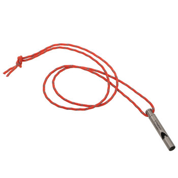 TOMSHOO Свръхлека титаниева аварийна свирка с кабел Свирка за оцеляване на открито, къмпинг, туризъм, проучване