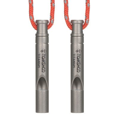 TOMSHOO ülikerge titaanist hädaabivile juhtmega välitingimustes ellujäämise kämping, vile matkamine, uurimine