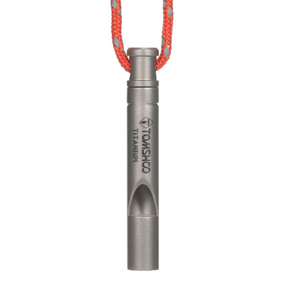 TOMSHOO ülikerge titaanist hädaabivile juhtmega välitingimustes ellujäämise kämping, vile matkamine, uurimine