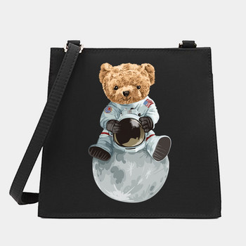 Νέα μόδα Wild Women Shoulder Messenger Μικρές τετράγωνες τσάντες Trendy Bear Σειρά μοτίβο Σχεδιαστής Commute Handbag Tote Bags Τσαντάκι