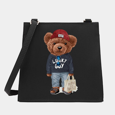 Нова мода Диви дамски месинджъри Малки квадратни чанти Модерна серия мече Дизайнерски модели Дамска чанта за пътуване до работното място Чанти Мъжки чанти Портмоне