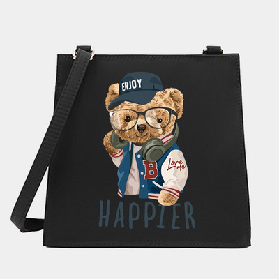 Нова мода Диви дамски месинджъри Малки квадратни чанти Модерна серия мече Дизайнерски модели Дамска чанта за пътуване до работното място Чанти Мъжки чанти Портмоне