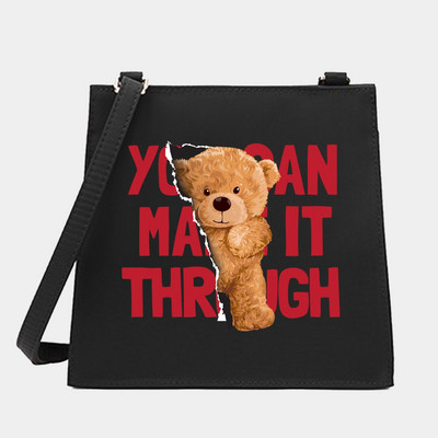 Нова мода Диви дамски месинджъри Малки квадратни чанти Модерна серия мече Дизайнерски модели Дамска чанта за пътуване до работното място Чанти Мъжки чанти Портмоне