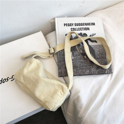 Mini lõuendist õlakotid naistele tüdrukutele Naiste täis puuvillasest riidest väikese suurusega sling Crossbody Messenger kott Käekott Rahakotid Uus