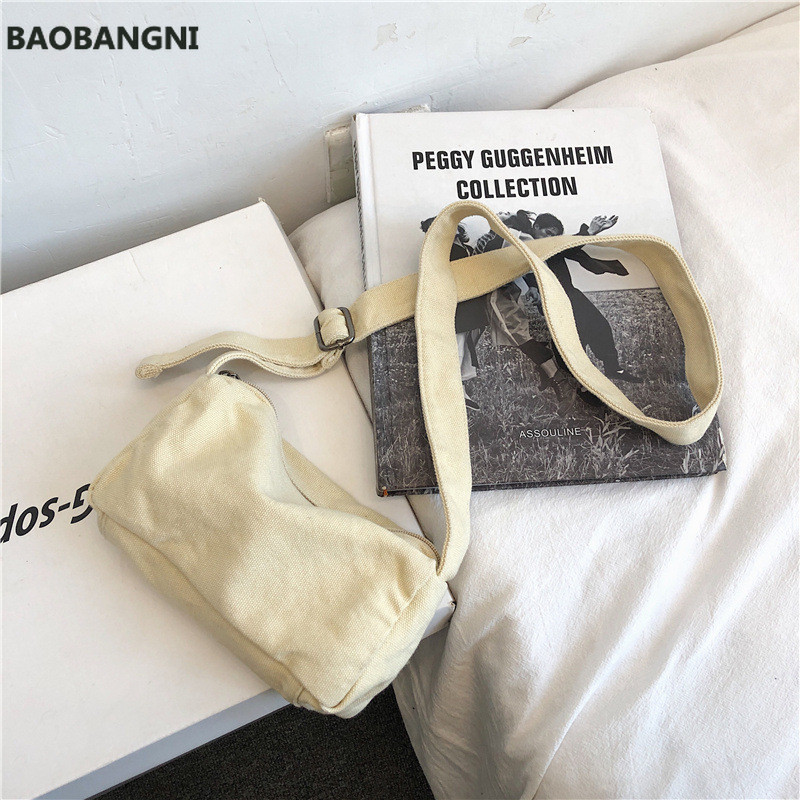 Mini lõuendist õlakotid naistele tüdrukutele Naiste täis puuvillasest riidest väikese suurusega sling Crossbody Messenger kott Käekott Rahakotid Uus