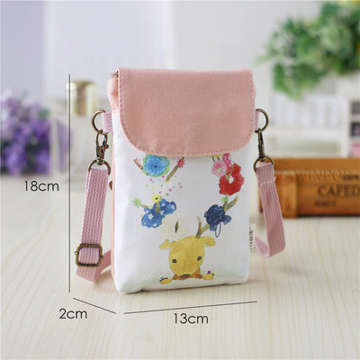 Cartoon Neighbor Totoro Shoulder Bags Manga Canvas Messenger Bag Trend Fresh Handbags and Purse Girls Mini Pouch mobile phone