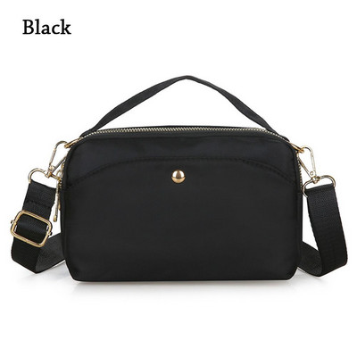 Γυναικεία μονόχρωμη φερμουάρ Αδιάβροχη νάιλον τσάντα ώμου Γυναικεία τσάντα χιαστί Γυναικεία αδιάβροχη τσάντα ταξιδιού