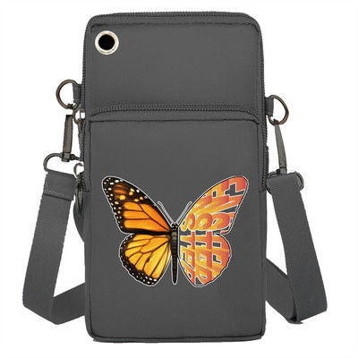 Geantă pentru telefon mobil Portofele Genți de umăr Pachet de braț Apple/Huawei/Samsung Pachet de depozitare universal pentru telefon mobil Pochetă cu imprimeu fluture