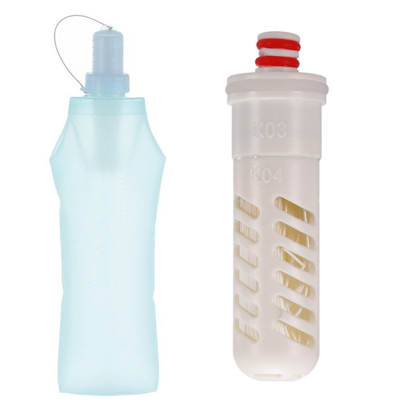 Преносим филтър за вода Къмпинг на открито Туризъм Пътуване Спешни консумативи Резервна бутилка за воден филтър Филтър за бутилка