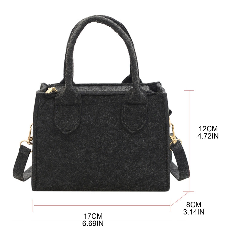 Naised Tüdrukud Väike Vilt Käekott Õlg Messenger Crossbody Ostukotid Käekott Tote Rahakott