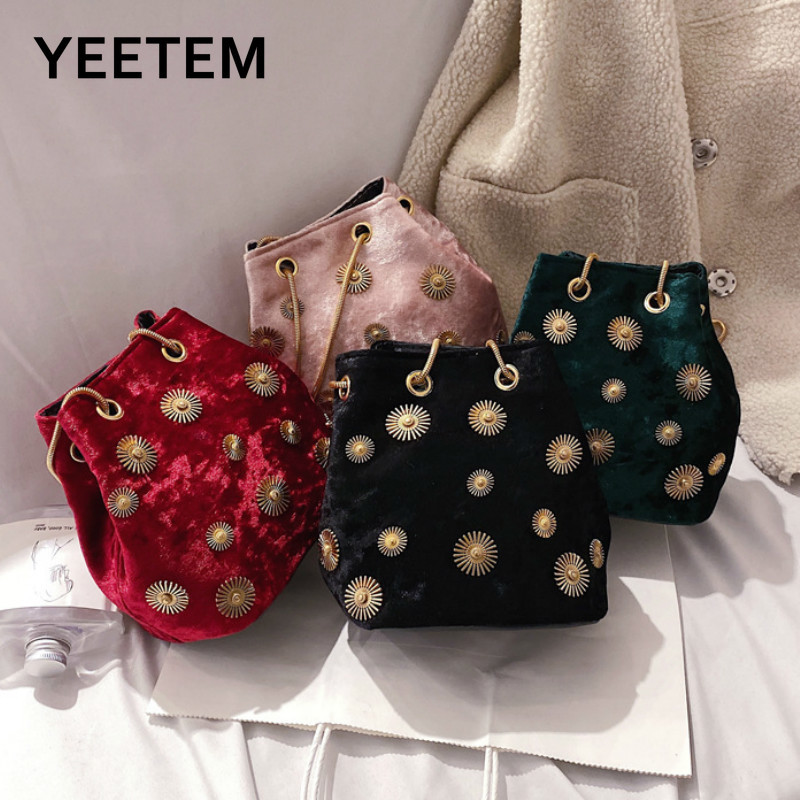 Genți Messenger din catifea, cu lanț, genți mici pentru femei, genți de lux din catifea aurie, genți de femei, genți de umăr de designer