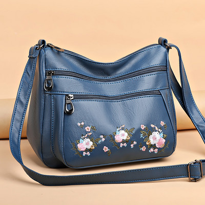 Tikand lillemuster Crossbody kott Naiste ostude õlakotid Suure mahutavusega ema käepidemega käekott Bolsa Feminina Hot