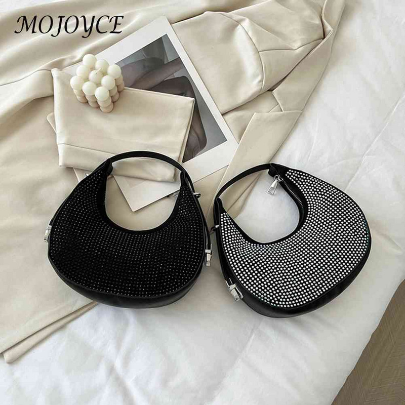 Κομψή γυναικεία στρας Βραδινή τσάντα Clutch Γυαλιστερή τσάντα για βραδινό πάρτι ώμου Τσάντα μασχάλης Chic τσάντα για γυναίκες