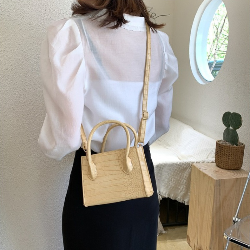 2023 Crocodile Pattern PU Δερμάτινες τσάντες χιαστί για γυναίκες Αλυσίδα Γυναικείες τσάντες ώμου Μίνι πορτοφόλια ταξιδιού Τσάντα σταυρού σώματος