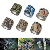 1 τεμ. αυτοκόλλητος επίδεσμος καμουφλάζ Ταινίες περιτυλίγματος Camo Survival Military Props Κάμπινγκ Πεζοπορία Ελαστικά ελαστικά εργαλεία εξωτερικού χώρου