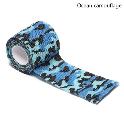 1 τεμ. αυτοκόλλητος επίδεσμος καμουφλάζ Ταινίες περιτυλίγματος Camo Survival Military Props Κάμπινγκ Πεζοπορία Ελαστικά ελαστικά εργαλεία εξωτερικού χώρου