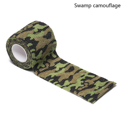 1 τεμ. αυτοκόλλητος επίδεσμος καμουφλάζ Ταινίες περιτυλίγματος Camo Survival Military Props Κάμπινγκ Πεζοπορία Ελαστικά ελαστικά εργαλεία εξωτερικού χώρου