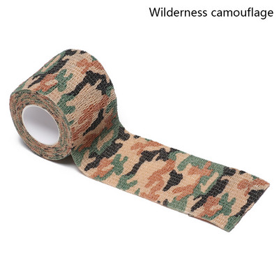1 τεμ. αυτοκόλλητος επίδεσμος καμουφλάζ Ταινίες περιτυλίγματος Camo Survival Military Props Κάμπινγκ Πεζοπορία Ελαστικά ελαστικά εργαλεία εξωτερικού χώρου