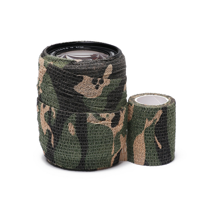1 τεμ. αυτοκόλλητος επίδεσμος καμουφλάζ Ταινίες περιτυλίγματος Camo Survival Military Props Κάμπινγκ Πεζοπορία Ελαστικά ελαστικά εργαλεία εξωτερικού χώρου