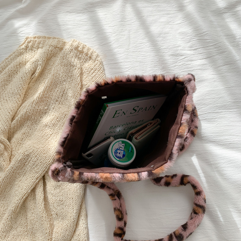 HISULY Talvine kunstkarusnahast naiste õlakott moodne leopard rahakott naistele plüüsis Käekott Bolsa Femme käekott naiste kandekott