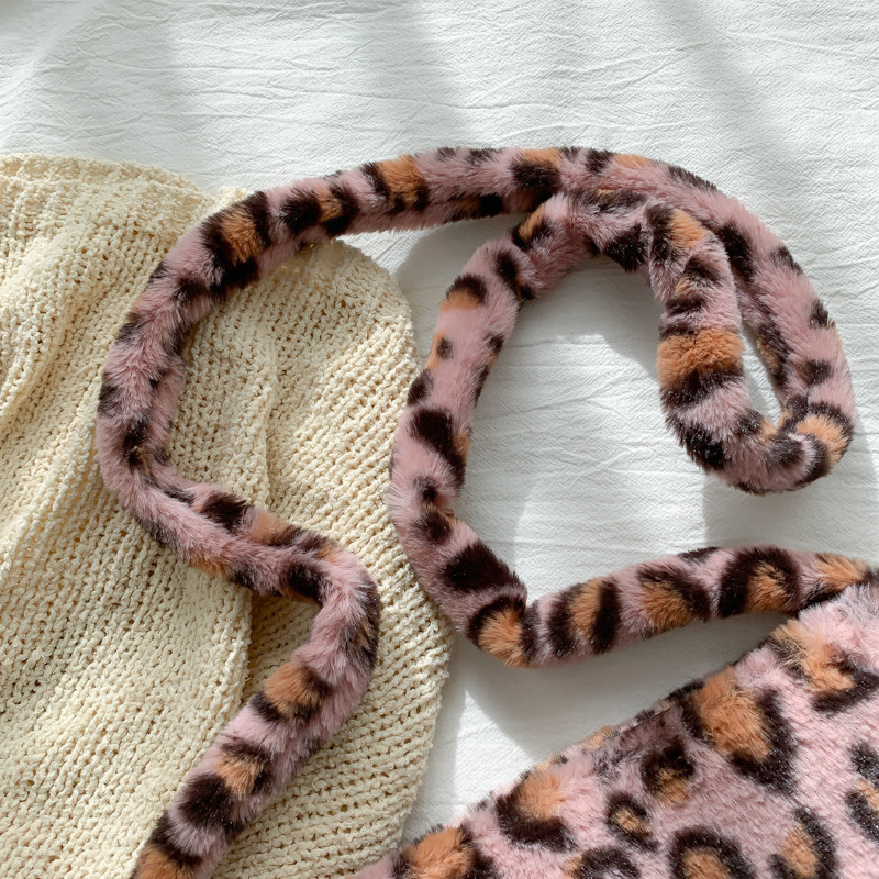 HISULY Talvine kunstkarusnahast naiste õlakott moodne leopard rahakott naistele plüüsis Käekott Bolsa Femme käekott naiste kandekott