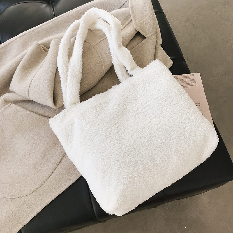 Naiste kott Uus pehme kandekott naistele 2020. aasta multifilmi tikandiga käekott Naiste õlakott Ostekott Talvekotid Bolsa Mujer