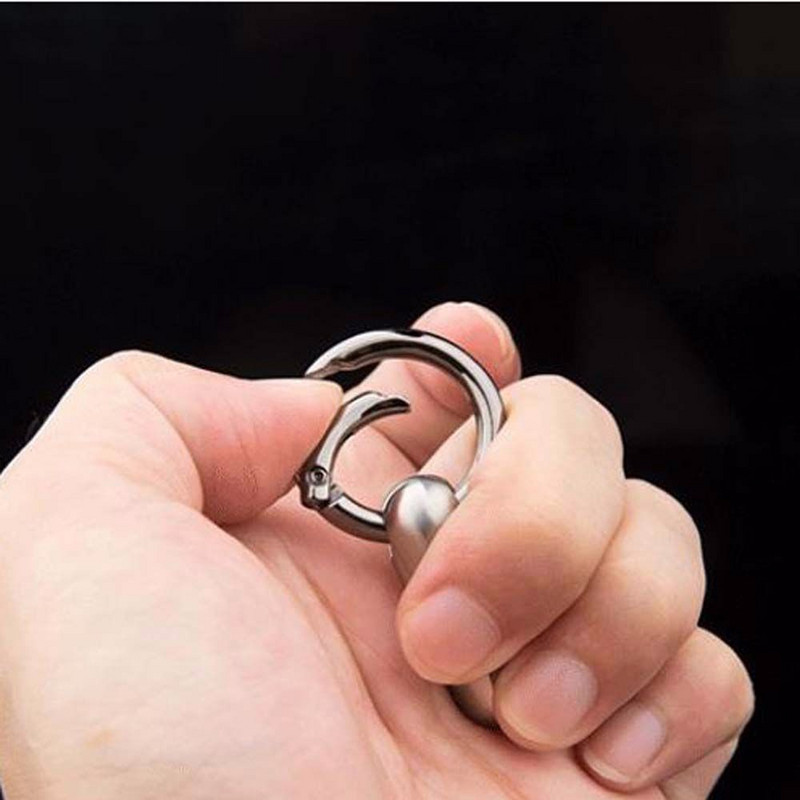 Преносима бутилка с мини уплътнения Водоустойчива кутия Бутилки за лекарства Титаниева сплав Калъф за хапчета за първа помощ EDC Консумативи Ключодържател