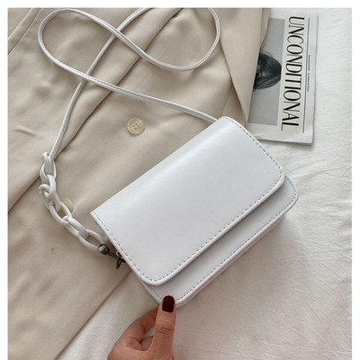 SMOOZA Fashion Γυναικείες τσάντες 2022 Χαριτωμένα Chain Flap Τσάντες Υψηλής Ποιότητας Νέα Τσάντες χιαστί ώμου Candy Color Δερμάτινες τσάντες PU