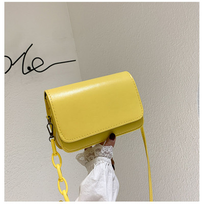 SMOOZA Fashion Γυναικείες τσάντες 2022 Χαριτωμένα Chain Flap Τσάντες Υψηλής Ποιότητας Νέα Τσάντες χιαστί ώμου Candy Color Δερμάτινες τσάντες PU